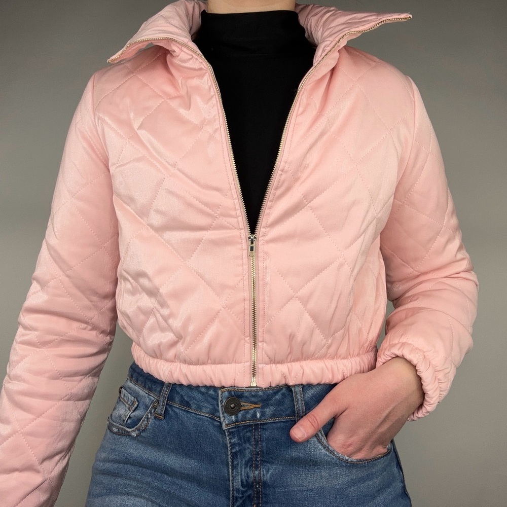 Forever 21 pink puffer jacket
